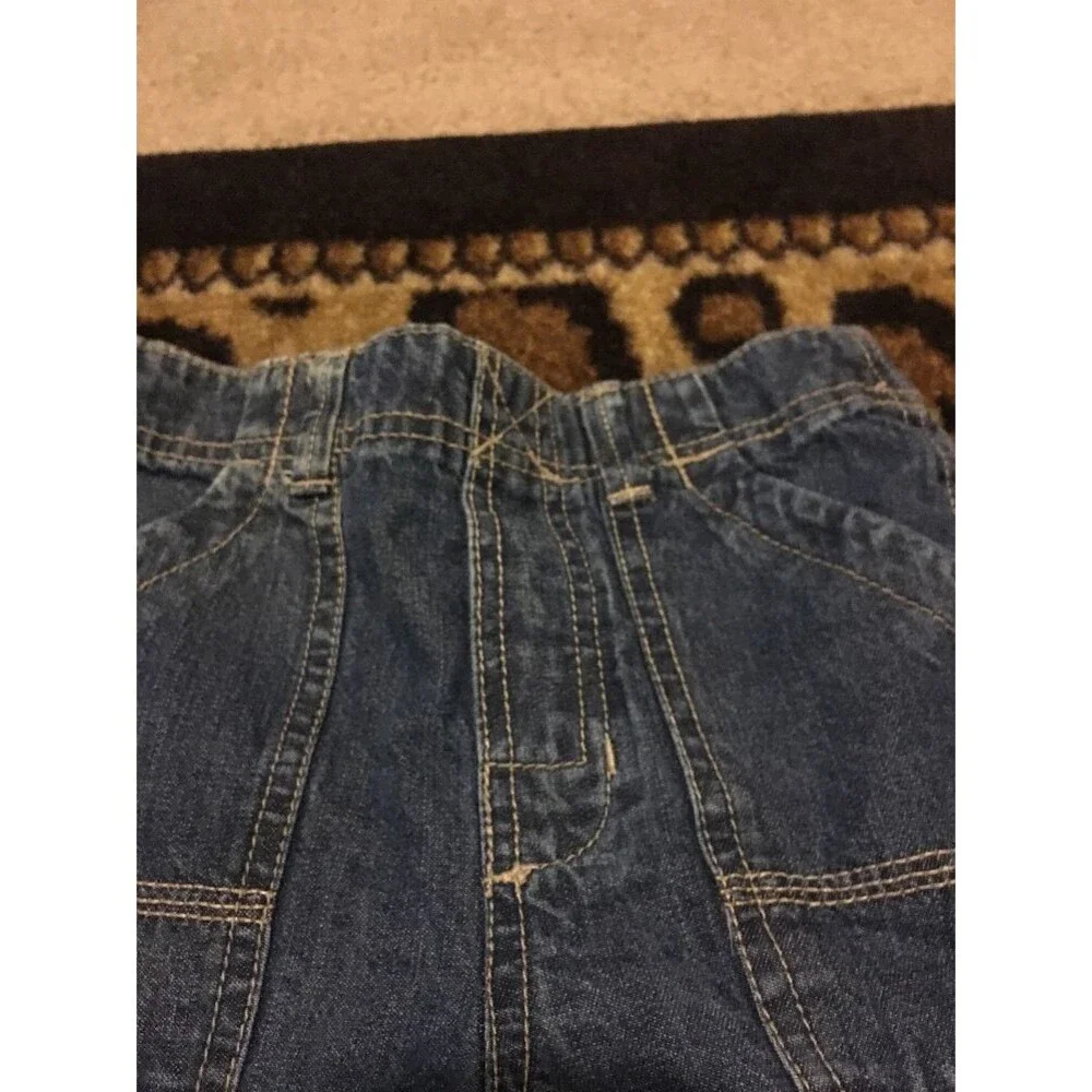 Carter's Boys Pull-On Jean Shorts Pockets Elastic Waist Size 7 Blue